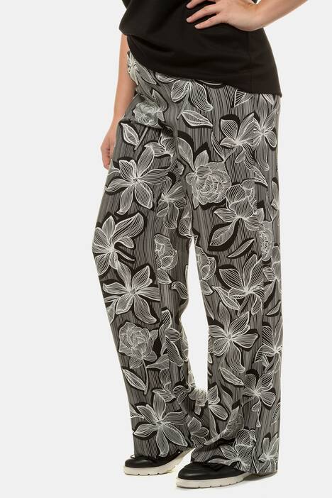 Marlenehose Mary, Blütenmuster, Komfortbund