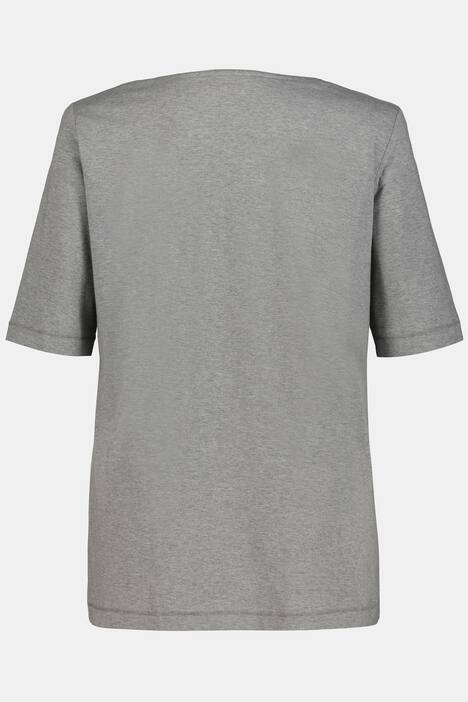 T-Shirt, PURE-Motiv, Rollkante, Biobaumwolle
