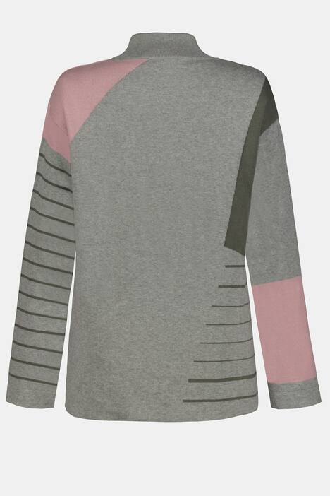 Pullover, Jacquard, Colorblocking, Biobaumwolle
