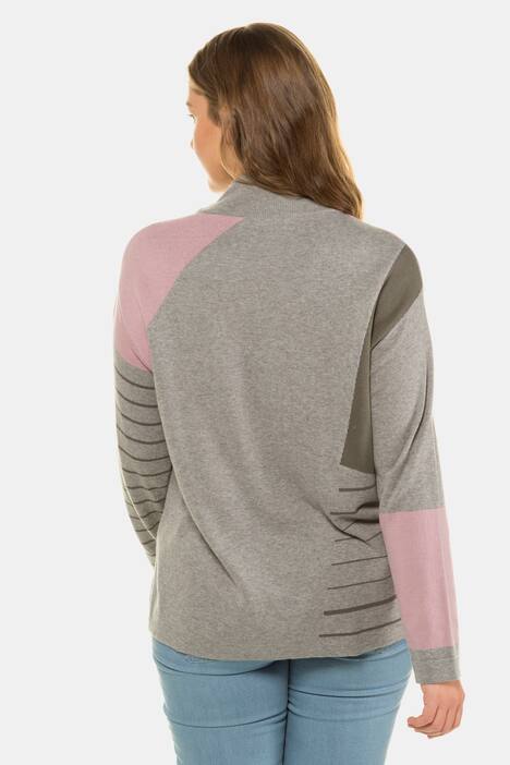 Pullover, Jacquard, Colorblocking, Biobaumwolle