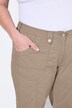 Pantalon cargo 7/8. Taille confortable, Attaches