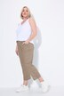 Pantalon cargo 7/8. Taille confortable, Attaches