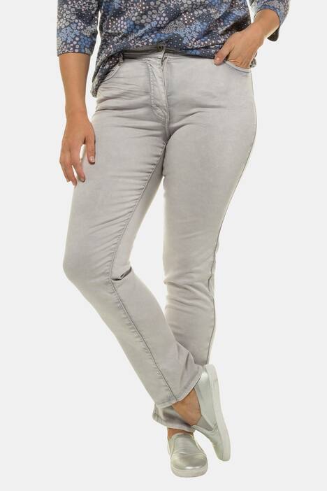 Jeans Sammy, Trendfarbe, schmales Bein, Knitterfalten