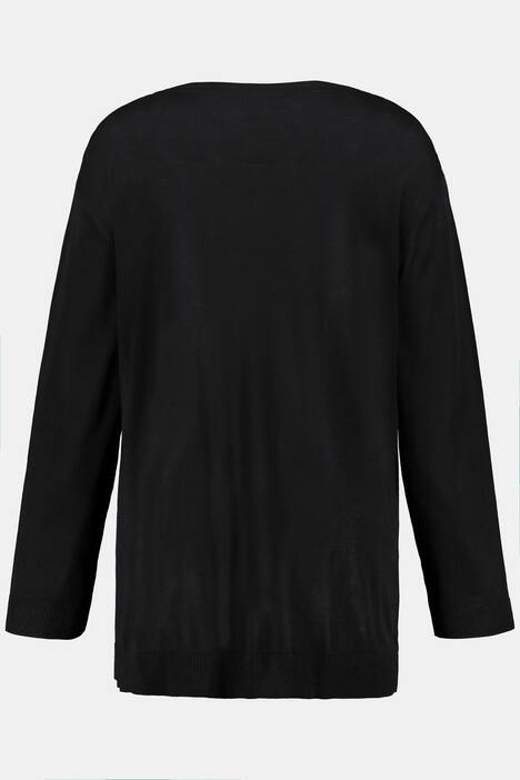 Pullover, V-Ausschnitt, Reißverschlüsse am Saum