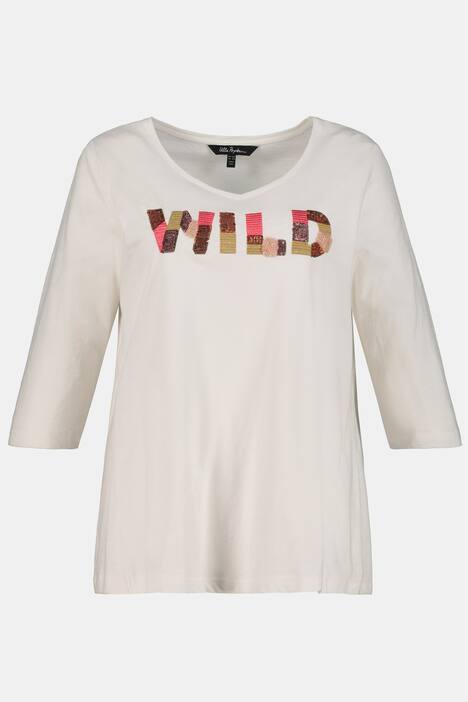 Shirt, Motiv WILD, Classic, Pailletten,Flammjersey
