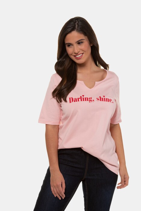 T-Shirt, Motiv DARLING SHINE, Classic, Tunikaausschnitt