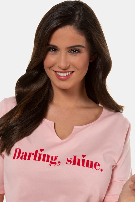 T-Shirt, Motiv DARLING SHINE, Classic, Tunikaausschnitt