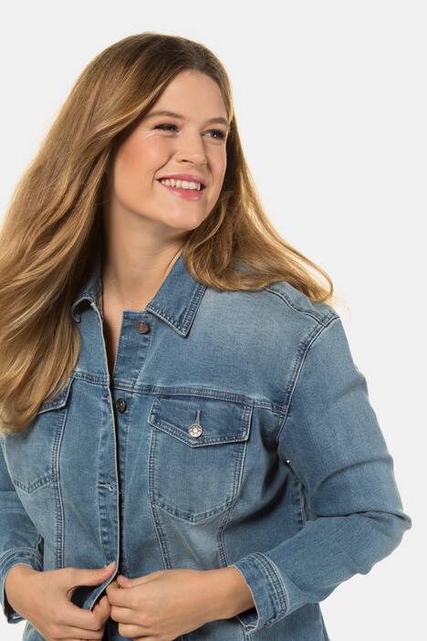 Prewashed Stretch Denim Jacket