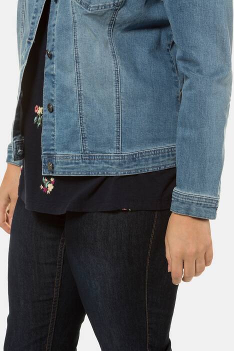 Prewashed Stretch Denim Jacket