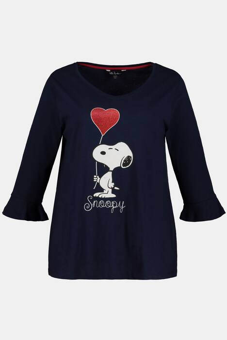 Shirt, Snoopy-Motiv, Classic, 3/4-Volantärmel