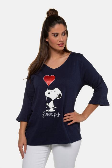 Shirt, Snoopy-Motiv, Classic, 3/4-Volantärmel