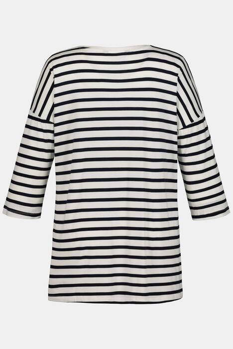 Shirt, lichte used look, V-hals, 3/4 mouwen
