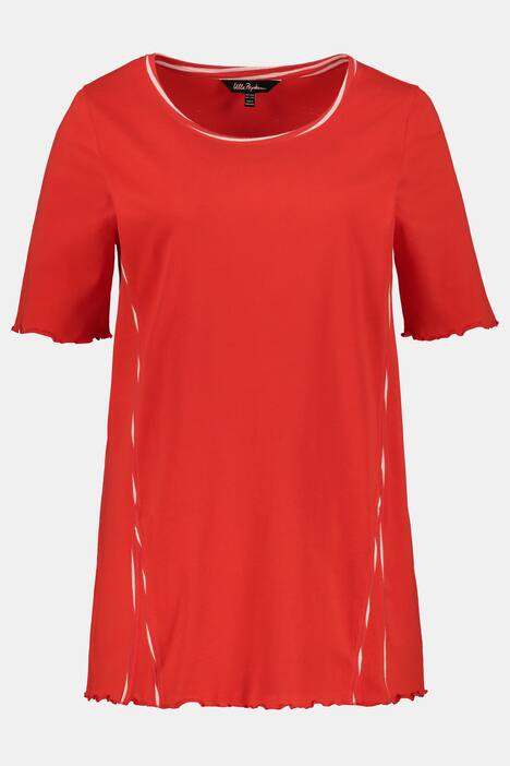 2 Pack of Lettuce Hem A-line Fit Cotton Knit Tees
