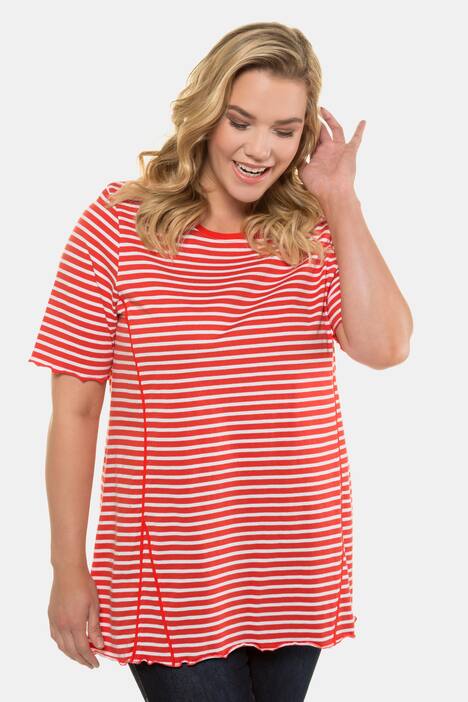 2 Pack of Lettuce Hem A-line Fit Cotton Knit Tees