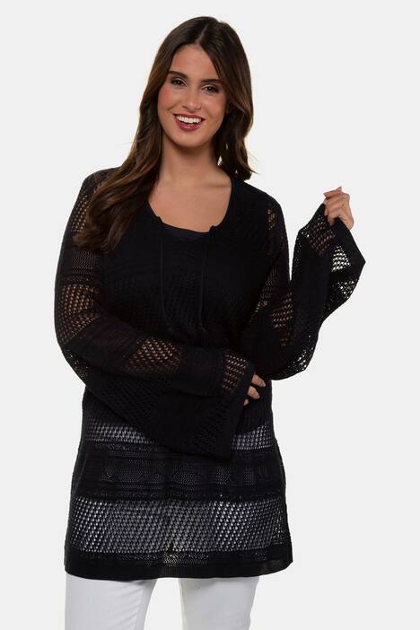 Pullover, Ajourmuster, Bindeband