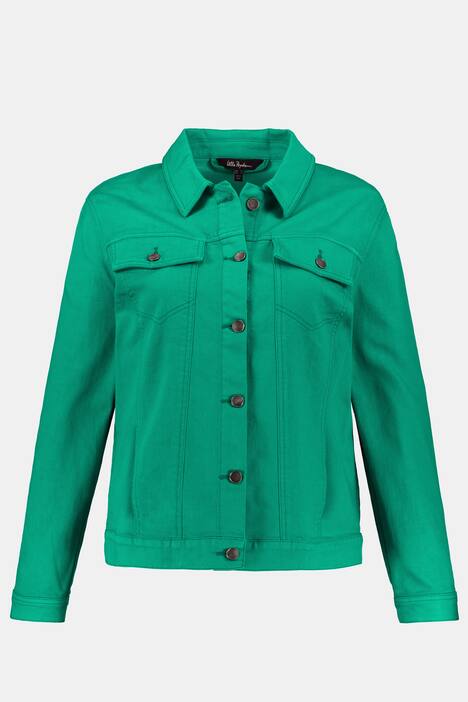 Colored Stretch Denim Jacket