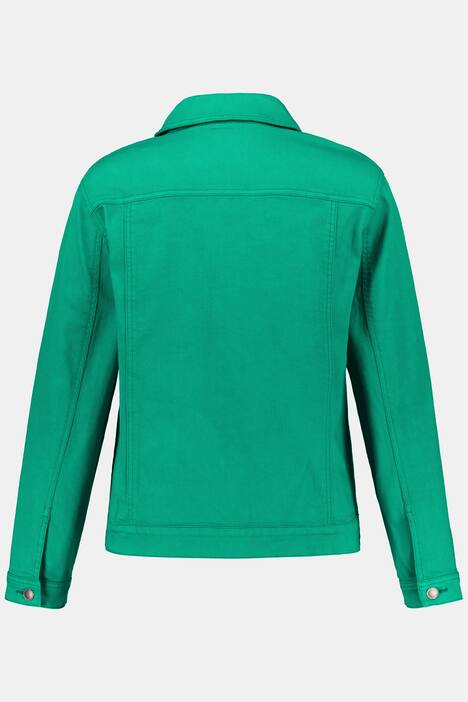Colored Stretch Denim Jacket