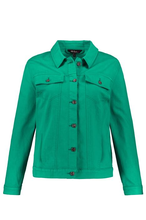 Colored Stretch Denim Jacket