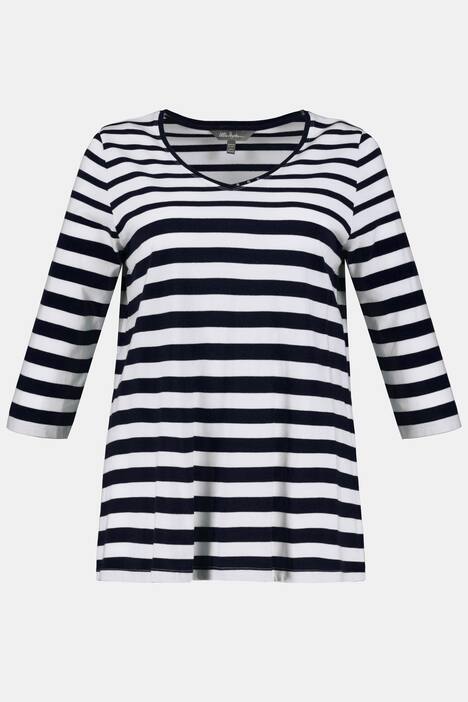 Ringelshirt, Pima Cotton, Classic, V-Ausschnitt