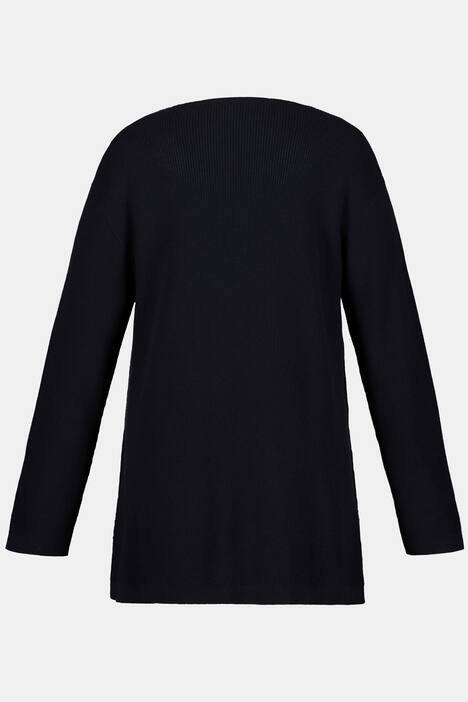 Pullover, Ajourmuster, Regular, V-Ausschnitt