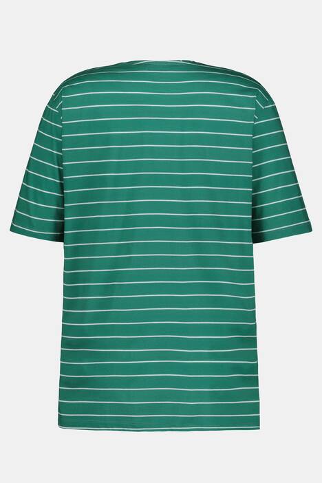 T-Shirt, Ringel, Relaxed, V-Ausschnitt