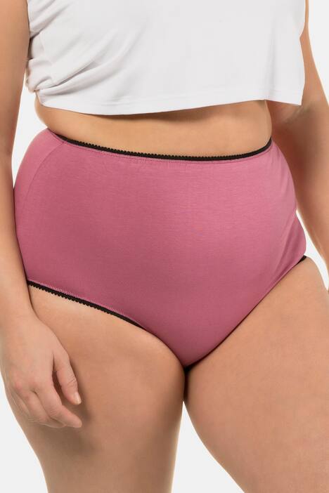 Slips, set van 3, opzij hoger gesneden