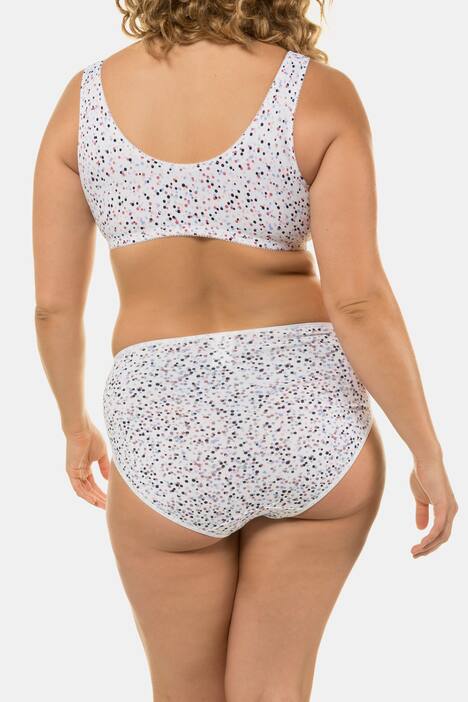 Slips, 5+1 gratis, Punkte / weiß / rosa / blau