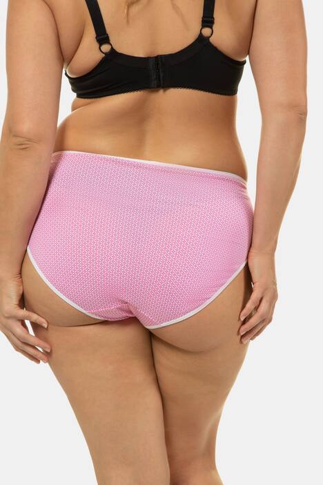 Slips, 5er-Pack, grau / pink / weiß