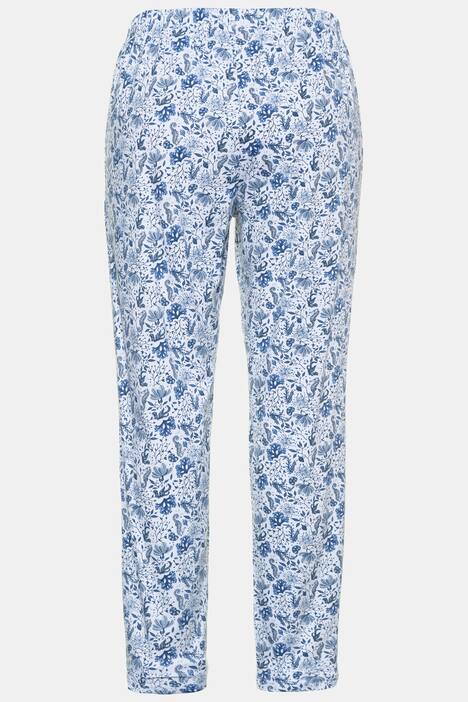Pyjama, Unterwassermuster, verzierter Ausschnitt