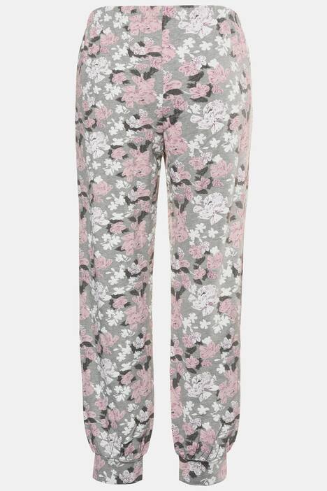 Pyjama, Blütenmuster, reine Baumwolle, bis Gr. 66/68