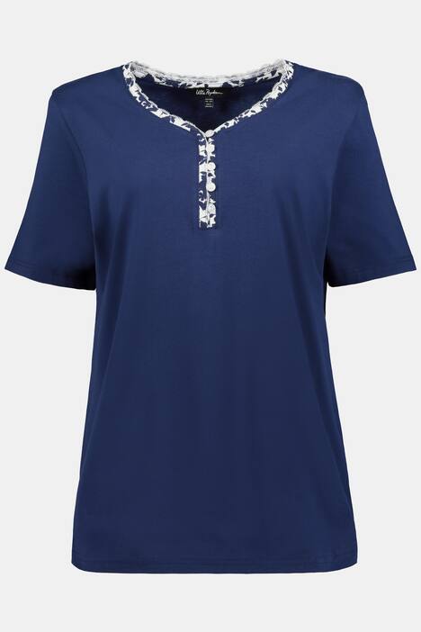 Pyjama, Blumenmuster, Tunikaausschnitt, bis Gr. 66/68