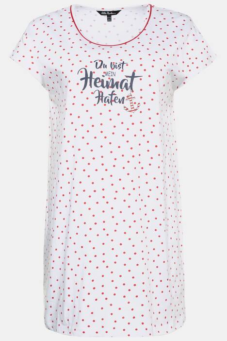 Pyjama, Motiv Heimathafen, Oversized, bis Gr. 66/68