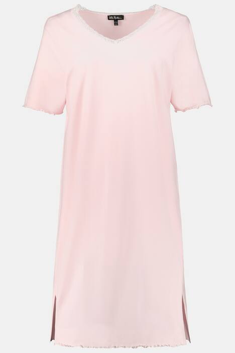 Bigshirts, 2er-Pack, Blütenmuster/Rosa, Spitzendetails