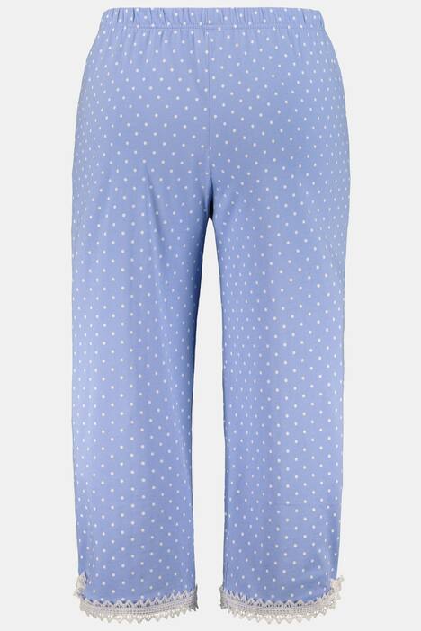 Pyjama, Wiesenblumen-Motiv, Spitzensaum, bis Gr. 66/68