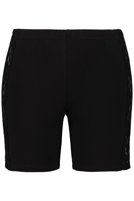 Lace Inset Short Style Stretch Cotton Panties