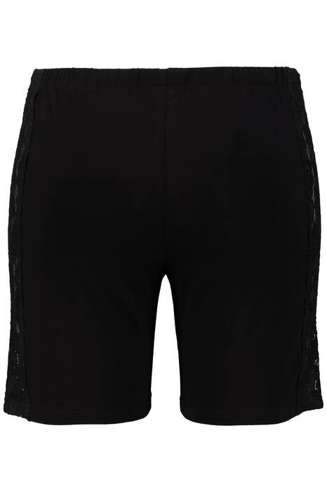 Lace Inset Short Style Stretch Cotton Panties