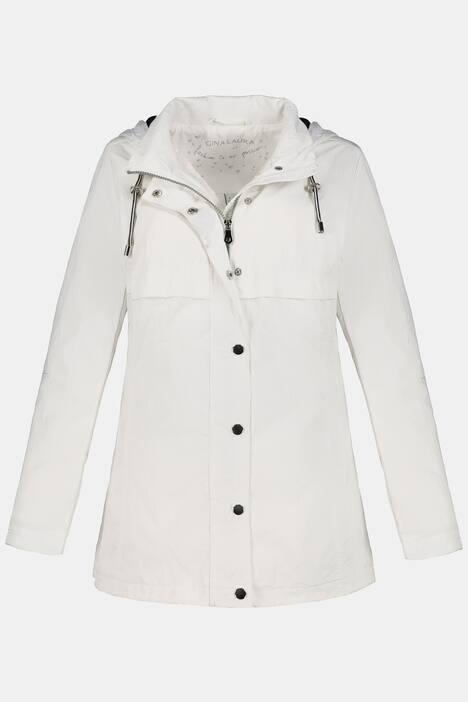 Jacke, Kapuze, Zipptaschen, Langarm