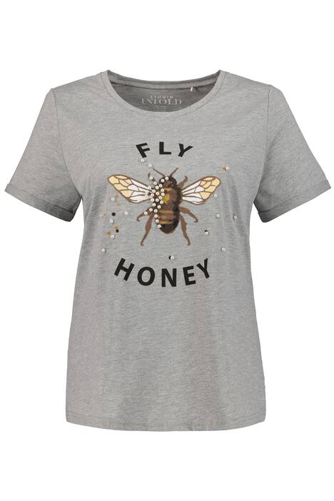 T-Shirt, Fly Honey, Perlen, Halbarm