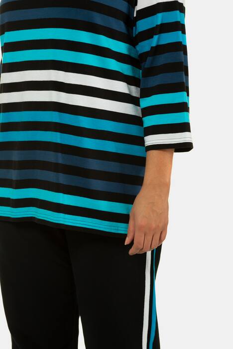 Ringelshirt, Rundhalsausschnitt, Regular, 3/4-Arm