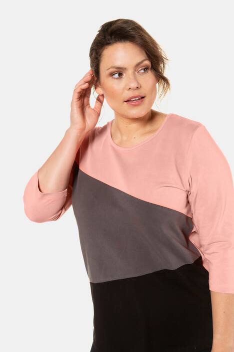 Shirt, Colorblocking, Classic, 3/4-Arm