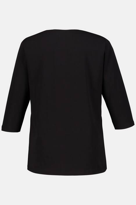 Shirt, grafisches Metallic-Motiv, Classic, 3/4-Arm