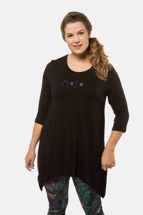 Shirt, Motiv MOJO, Ziernieten, Zipfelsaum