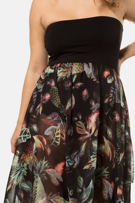 2-in-1-Kleid, auch als Rock tragbar, Ananasmuster
