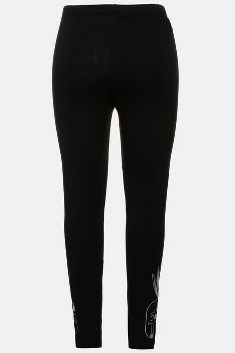 Leggings, Metallic-Ananasmotiv, elastisch