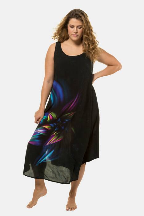 Kleid, Blütenmotiv, ärmellos