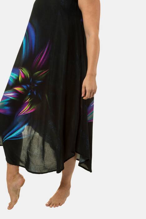Kleid, Blütenmotiv, ärmellos