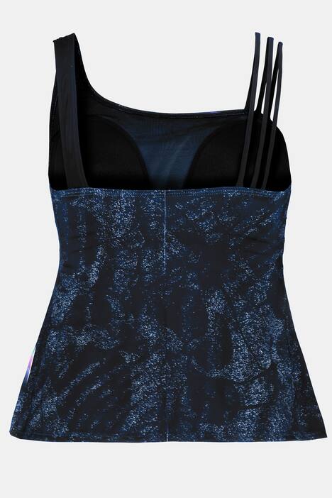 Tankini, Blütenmotiv, Softcups, 3er-Träger