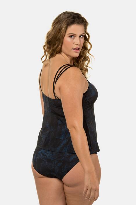 Tankini, Blütenmotiv, Softcups, 3er-Träger