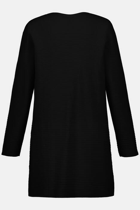 Langer Cardigan mit Fronttaschen