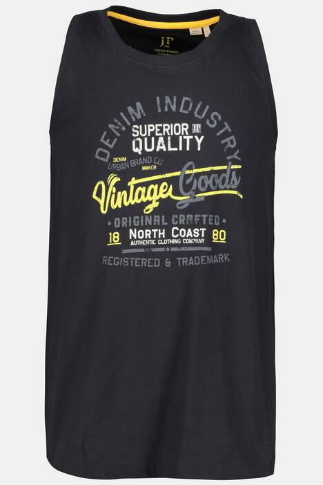 Tanktop, Vintage-Schrift, bis Gr 8XL